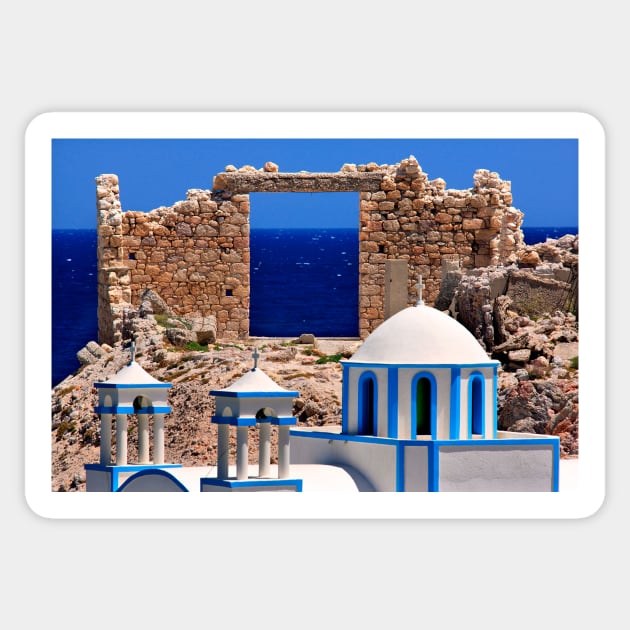 Sacred gate of the Aegean Sticker by Cretense72